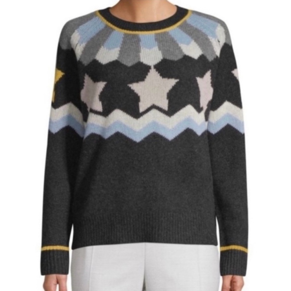 Skull Cashmere Inga Star Sweater Crew Neck Long Sleeve Size S